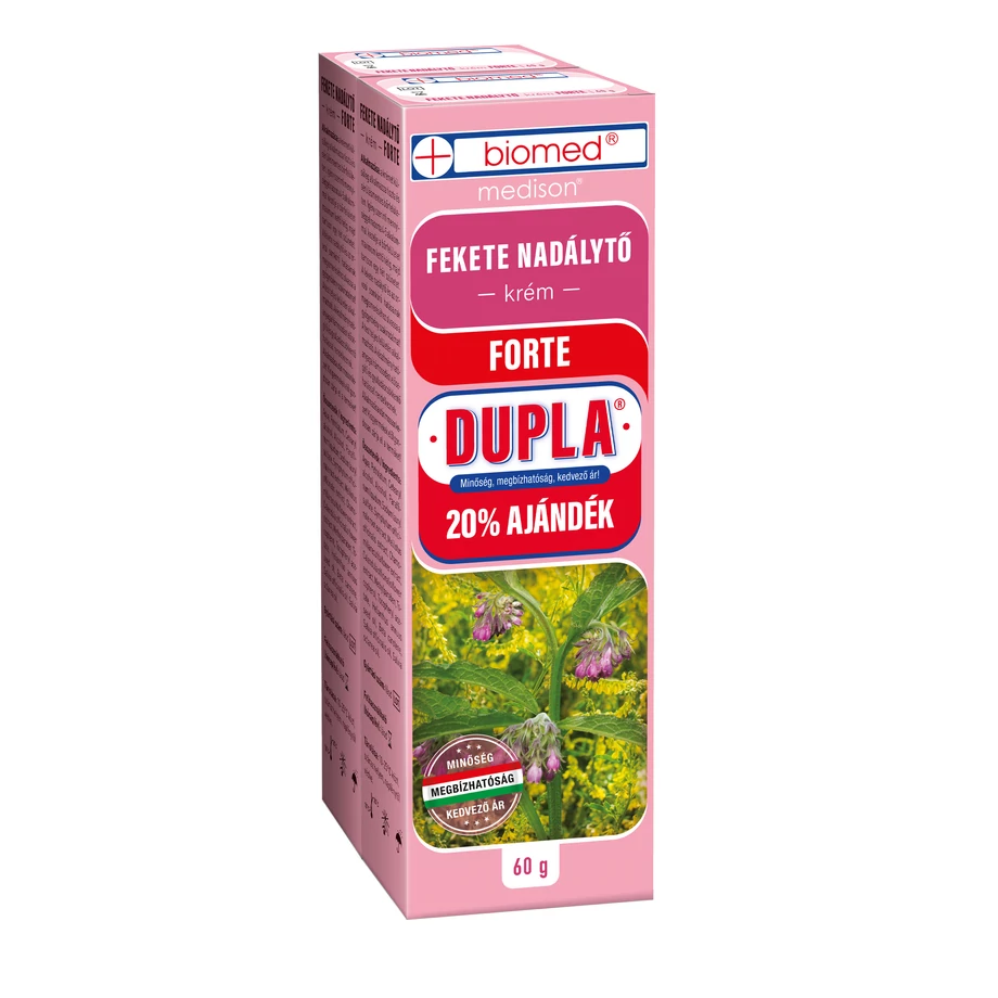 Biomed Fekete nadálytő Krém FORTE DUPLA 2x60 g